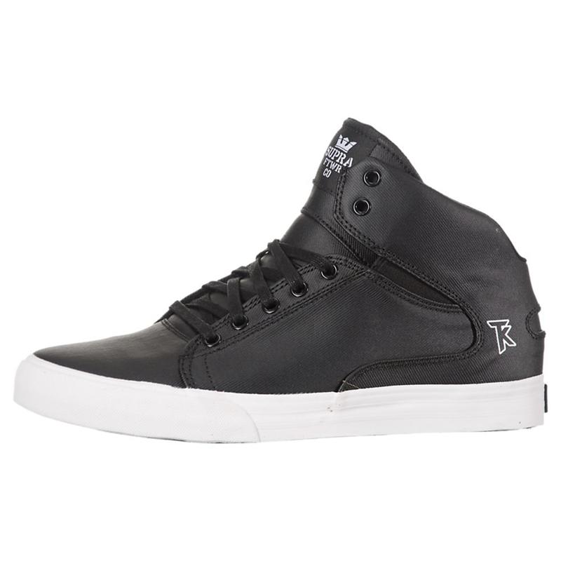 Buty Supra SOCIETY MID - Buty Skate Męskie - Czarne (QTLE-45716)